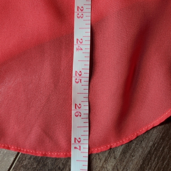 A. Byer Women's Coral Pink 3/4 Sleeve Blouse Size Medium EUC - Picture 7 of 14